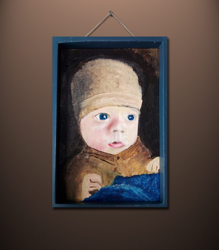 Child painted by Vincent Butler Artist Scotland