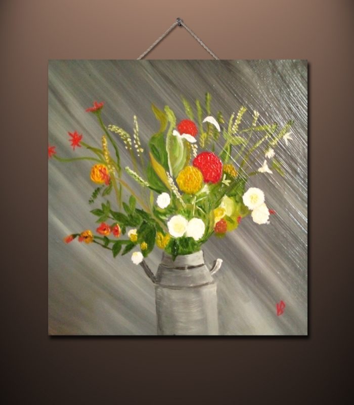 Flowers painted by Vincent Butler Artist Scotland